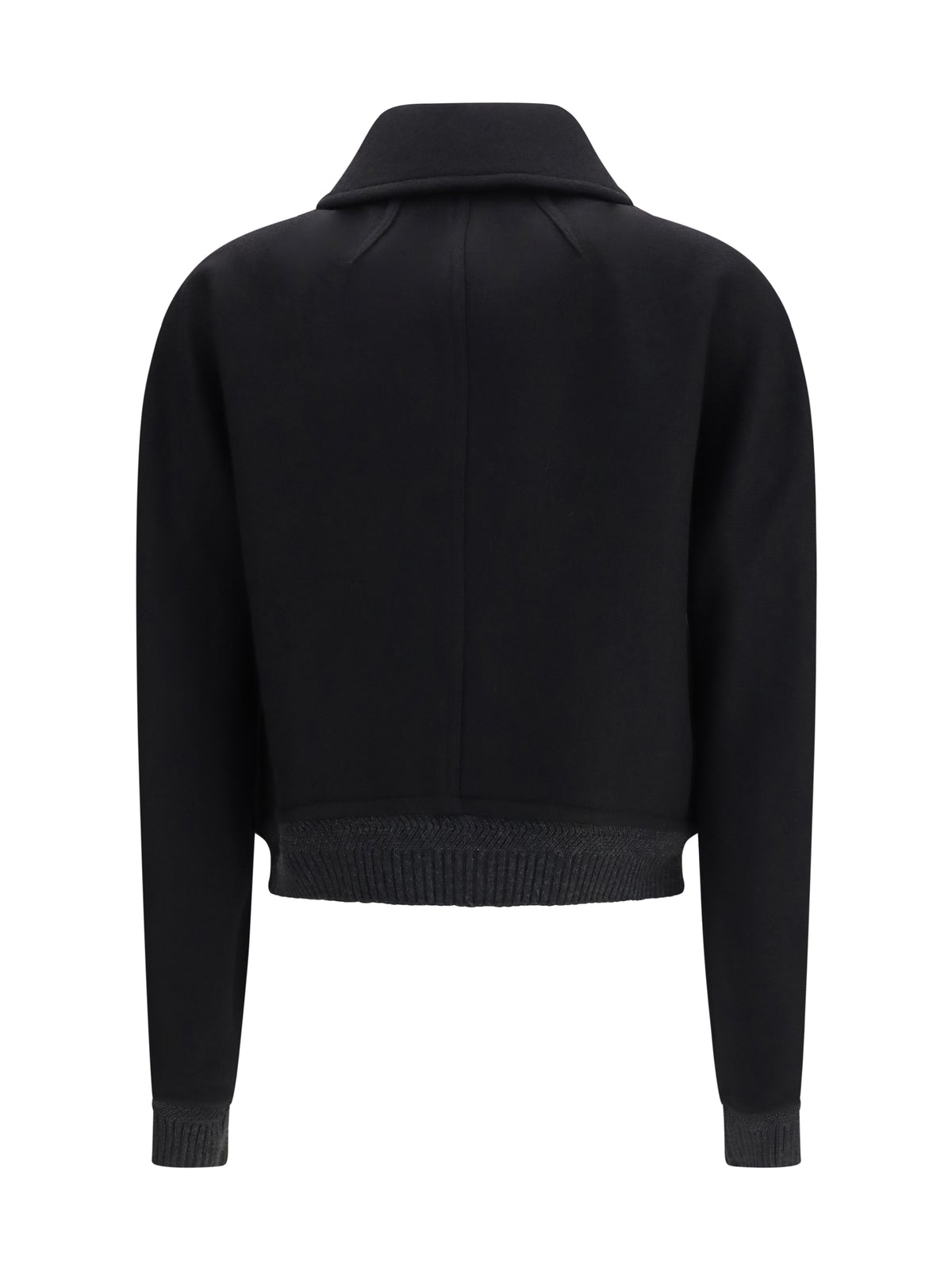 Ami Paris Wool double-breasted Bomber - Noir