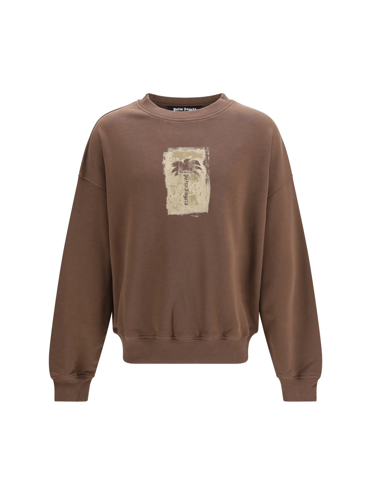 Palm Angels Palm Tree crewneck Sweatshirt - Brown - Khaki