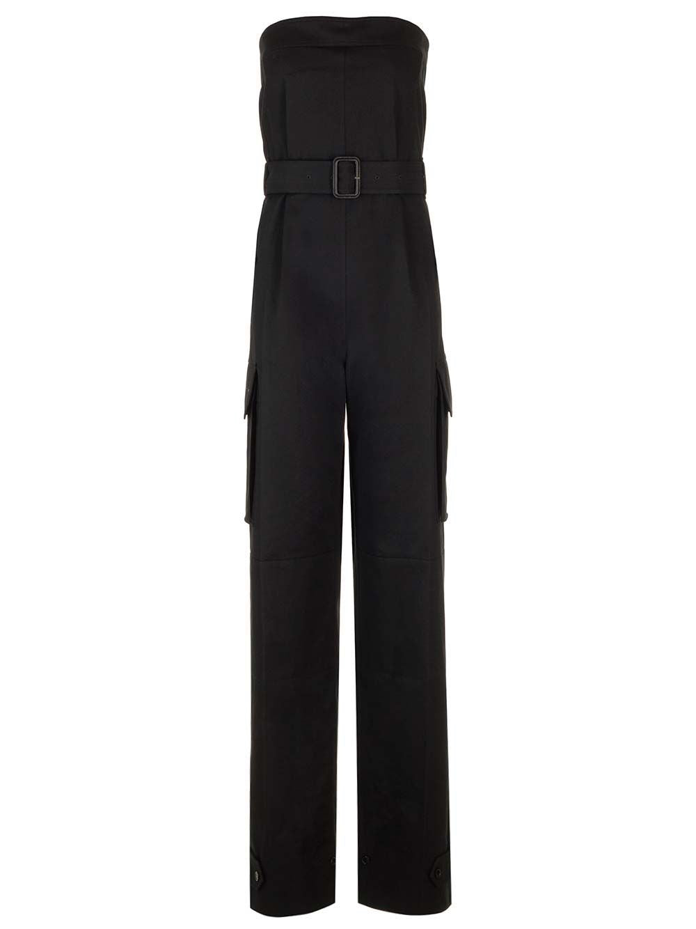 Saint Laurent Bustier Jumpsuit "Cassandre" - Black