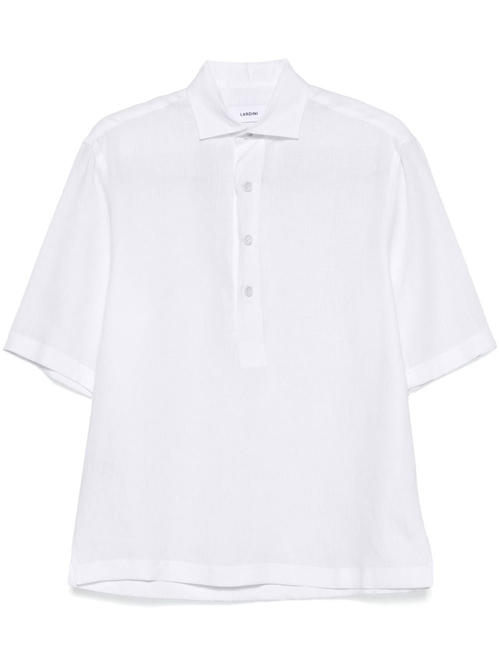 Lardini Linen Polo Shirt - White