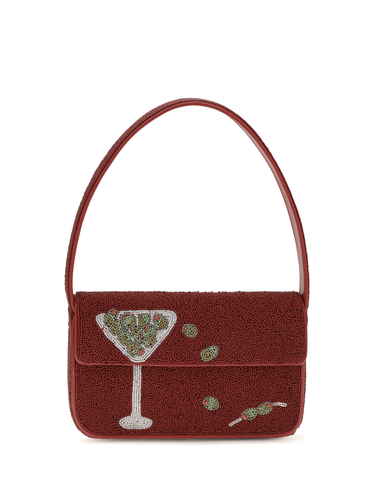 Staud Tommy Beaded Shoulder Bag - Extra Dirty