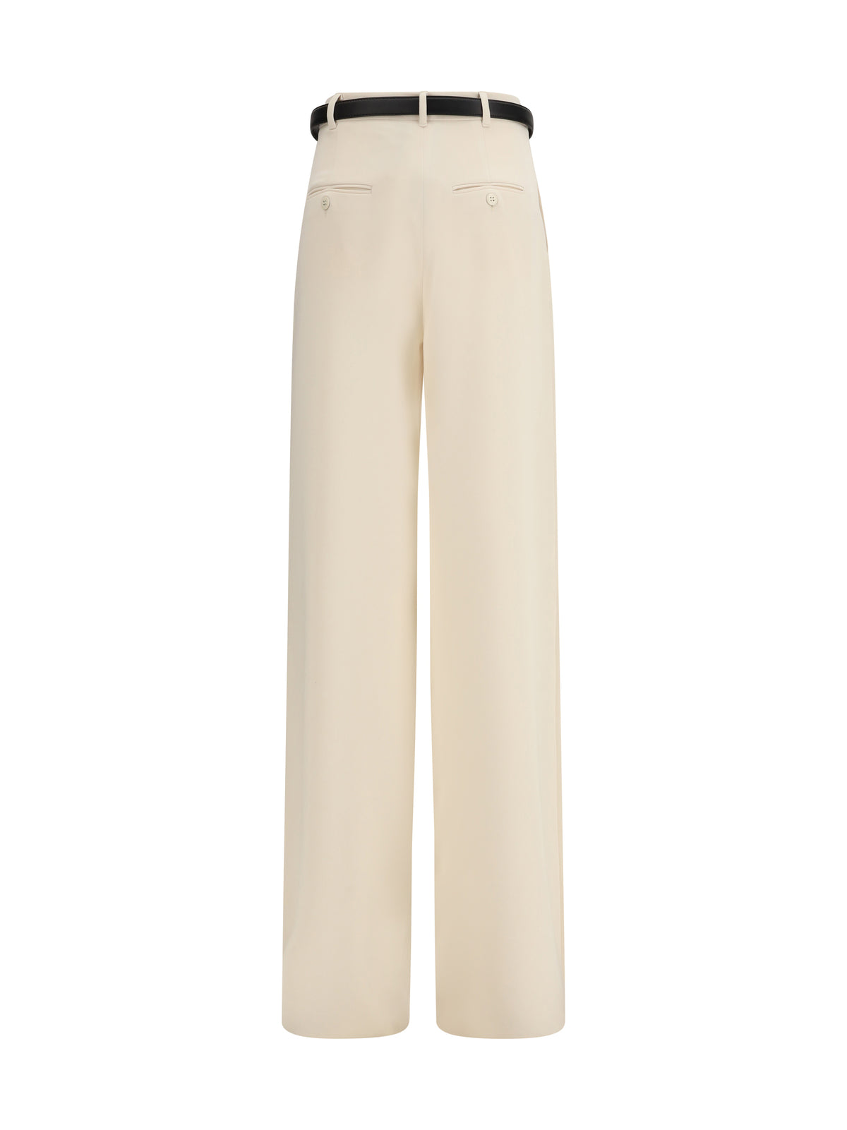 Max Mara Studio Elegant Pants with belt - Beige