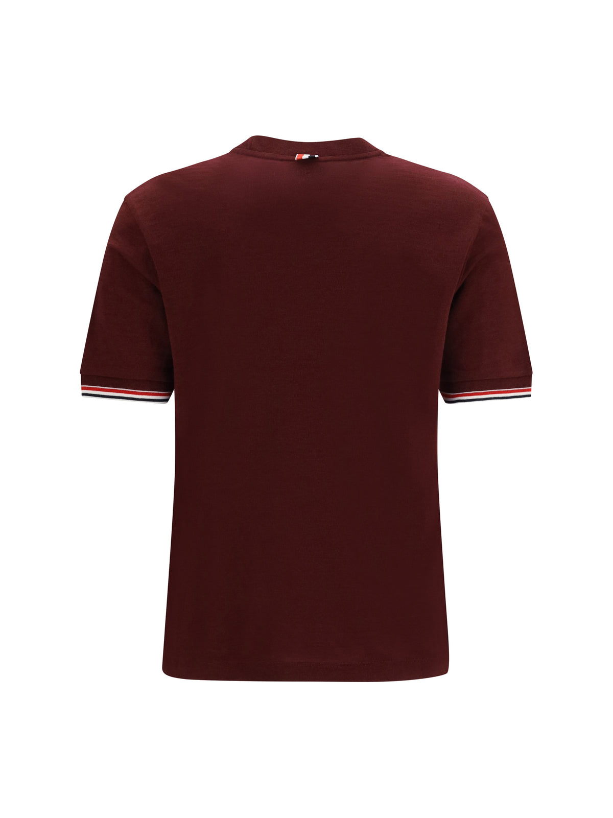 Thom Browne Wool-blend T-shirt - Burgundy