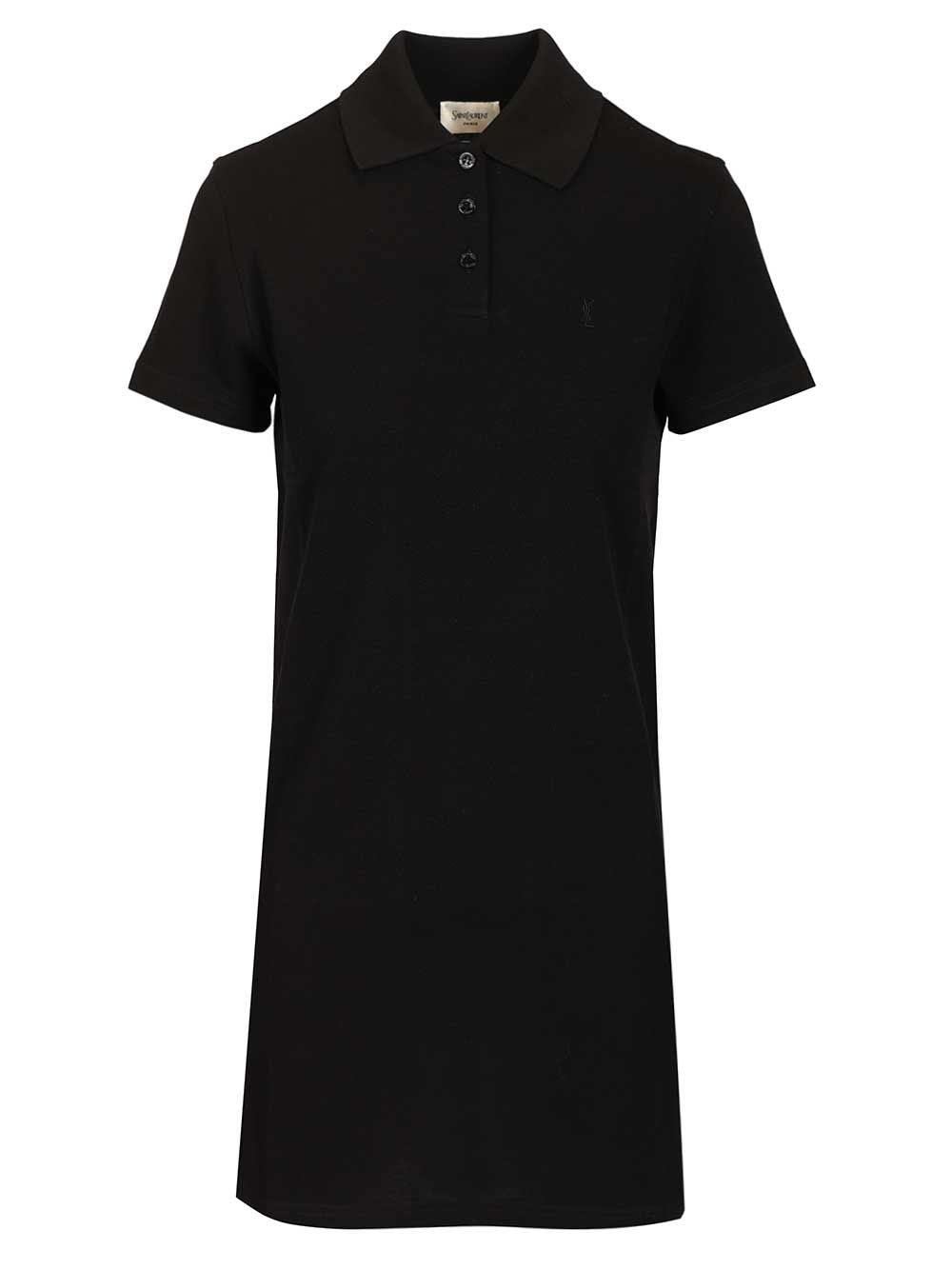 Saint Laurent Polo Dress - Black