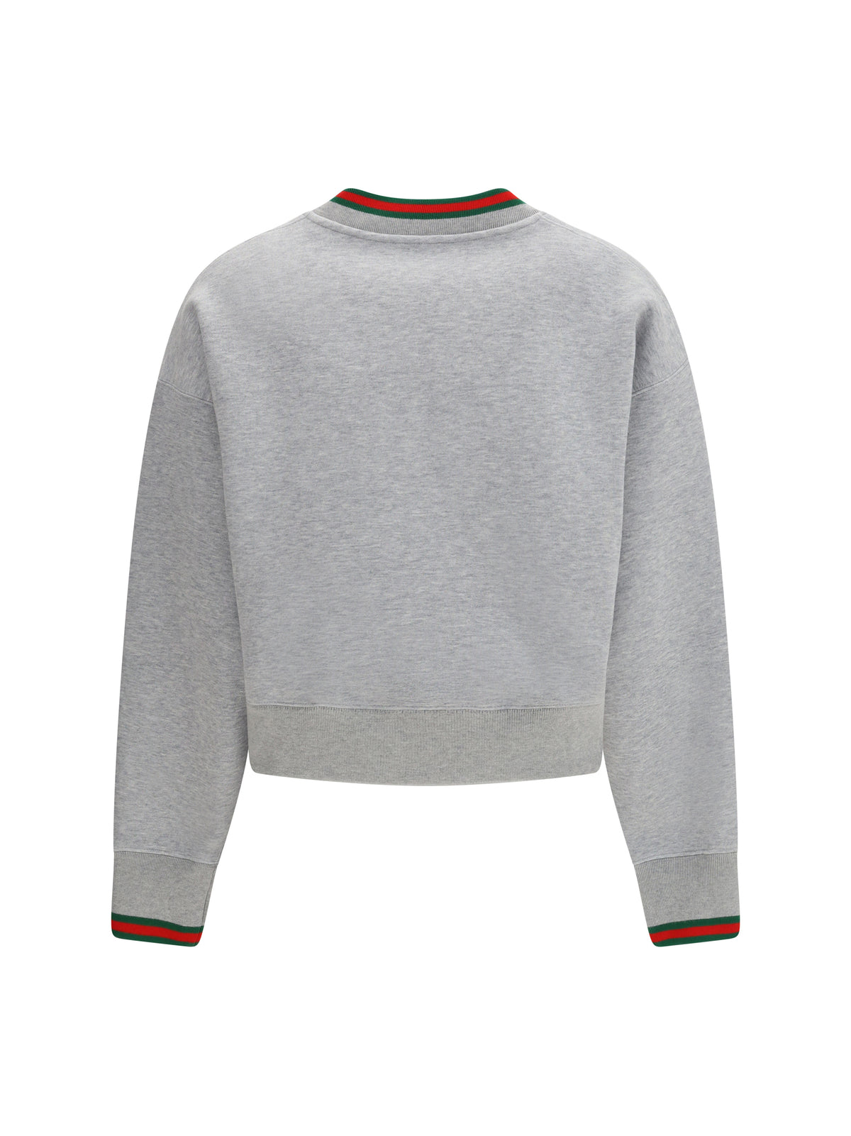 Gucci Web cotton jersey Sweatshirt - Grey Melange