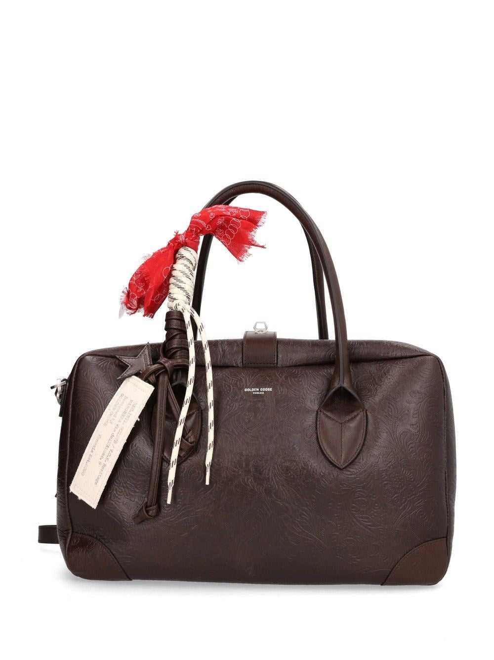 Golden Goose "Vita Bag" With Embossed Print - Black