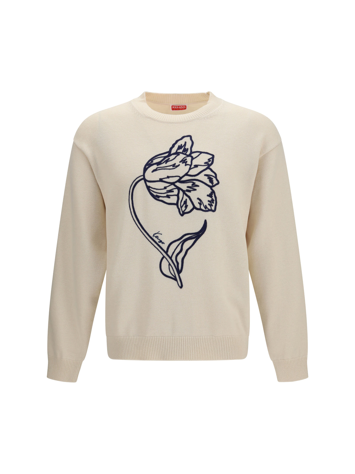 Kenzo Kenzo Tulip wool and cotton Sweater - Off White