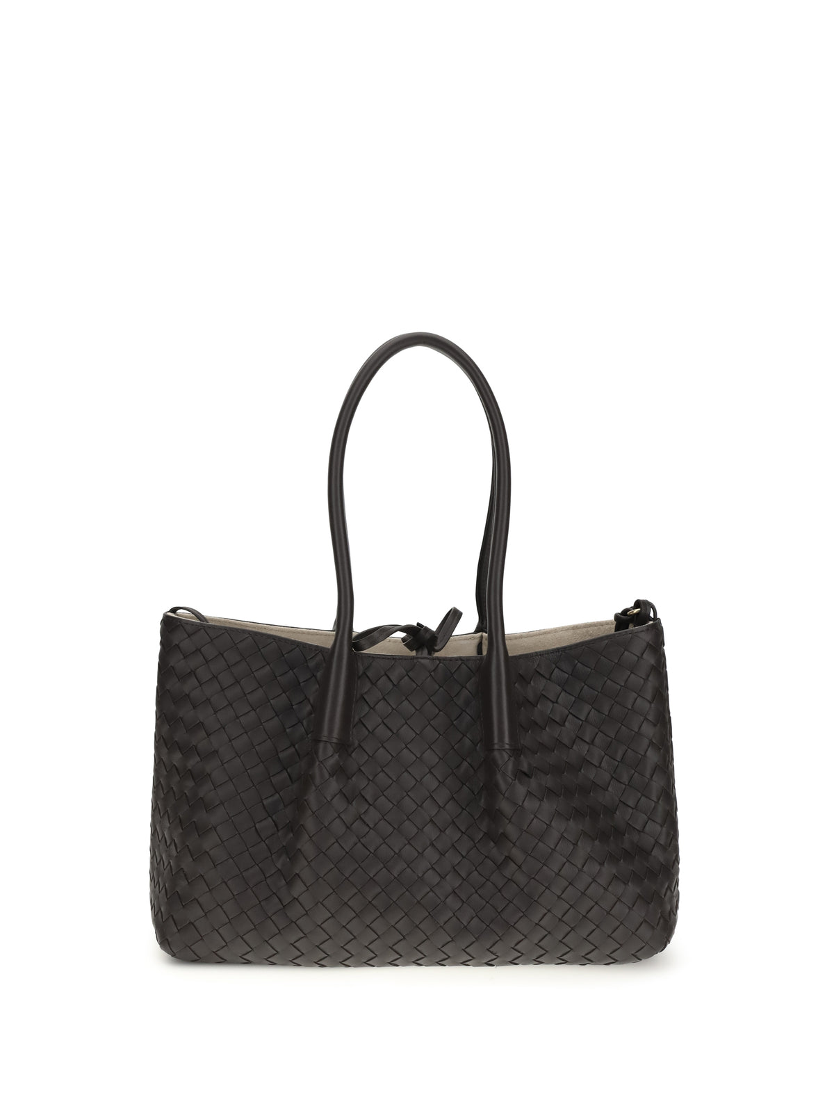 Bottega Veneta Pinacoteca Tote Bag - Espresso/Ecru-Mb