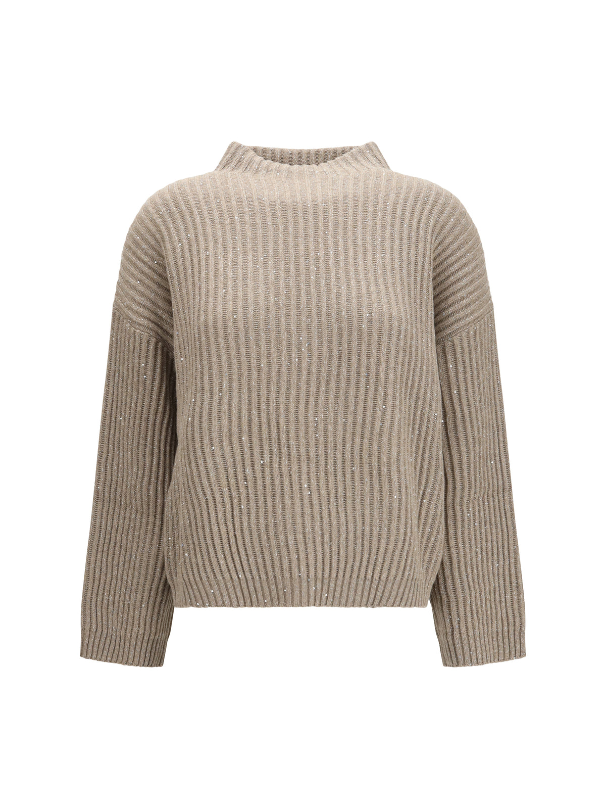Brunello Cucinelli Cashmere and wool turtleneck Sweater - Noce