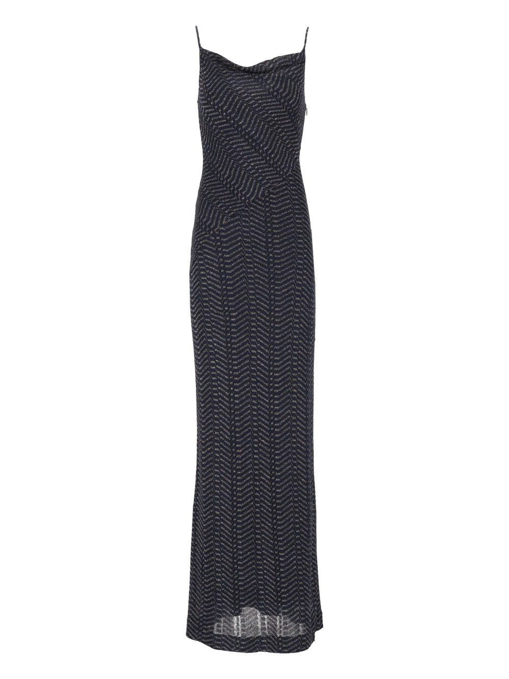 Missoni Long Dress In Lamé Viscose - Multi