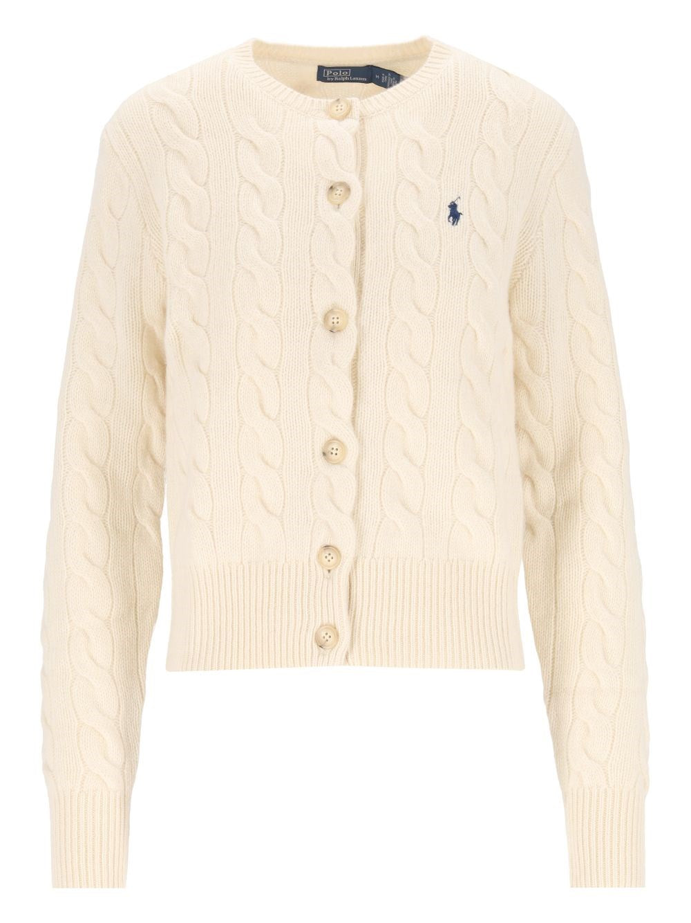 Polo Ralph Lauren Cable-Knit Wool And Cashmere Cardigan - White