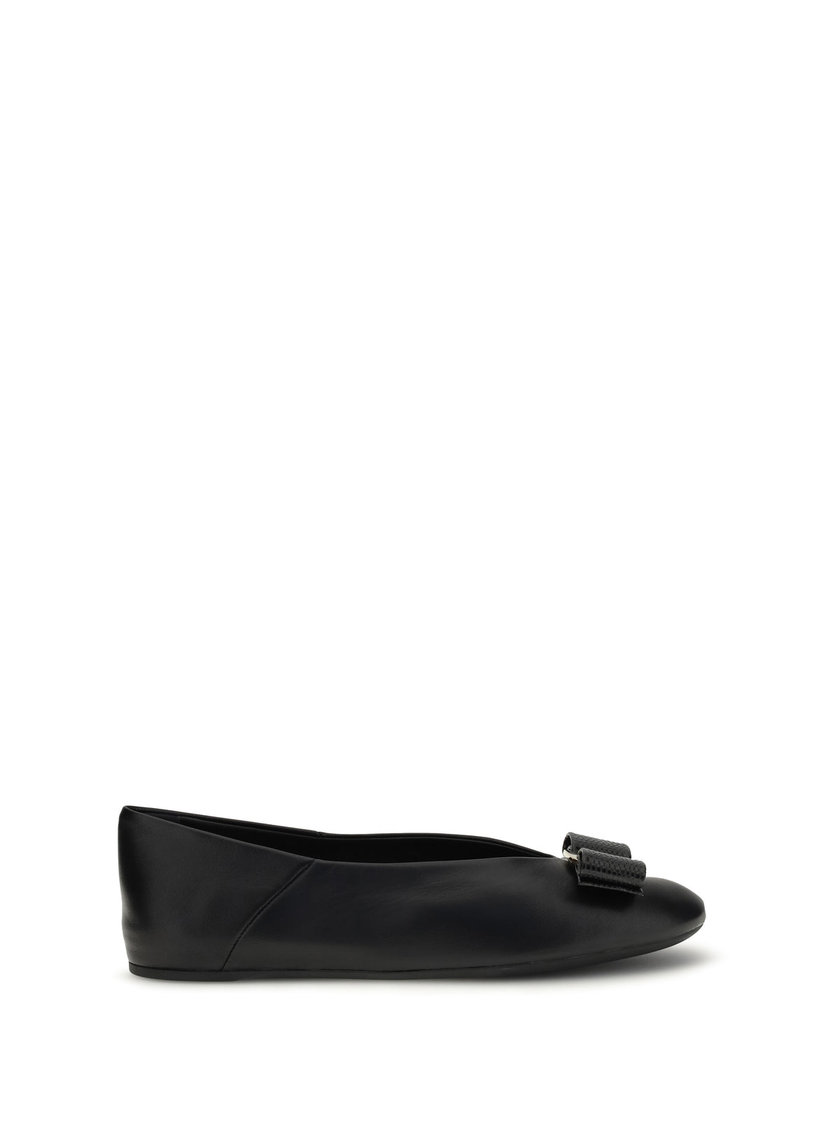 Ferragamo Vara Bow Ballerinas - Black