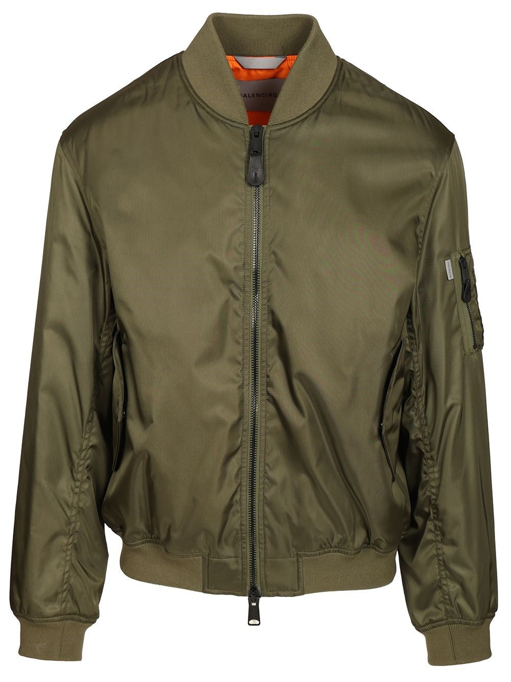 Balenciaga Bomber Jacket With Pockets - Green