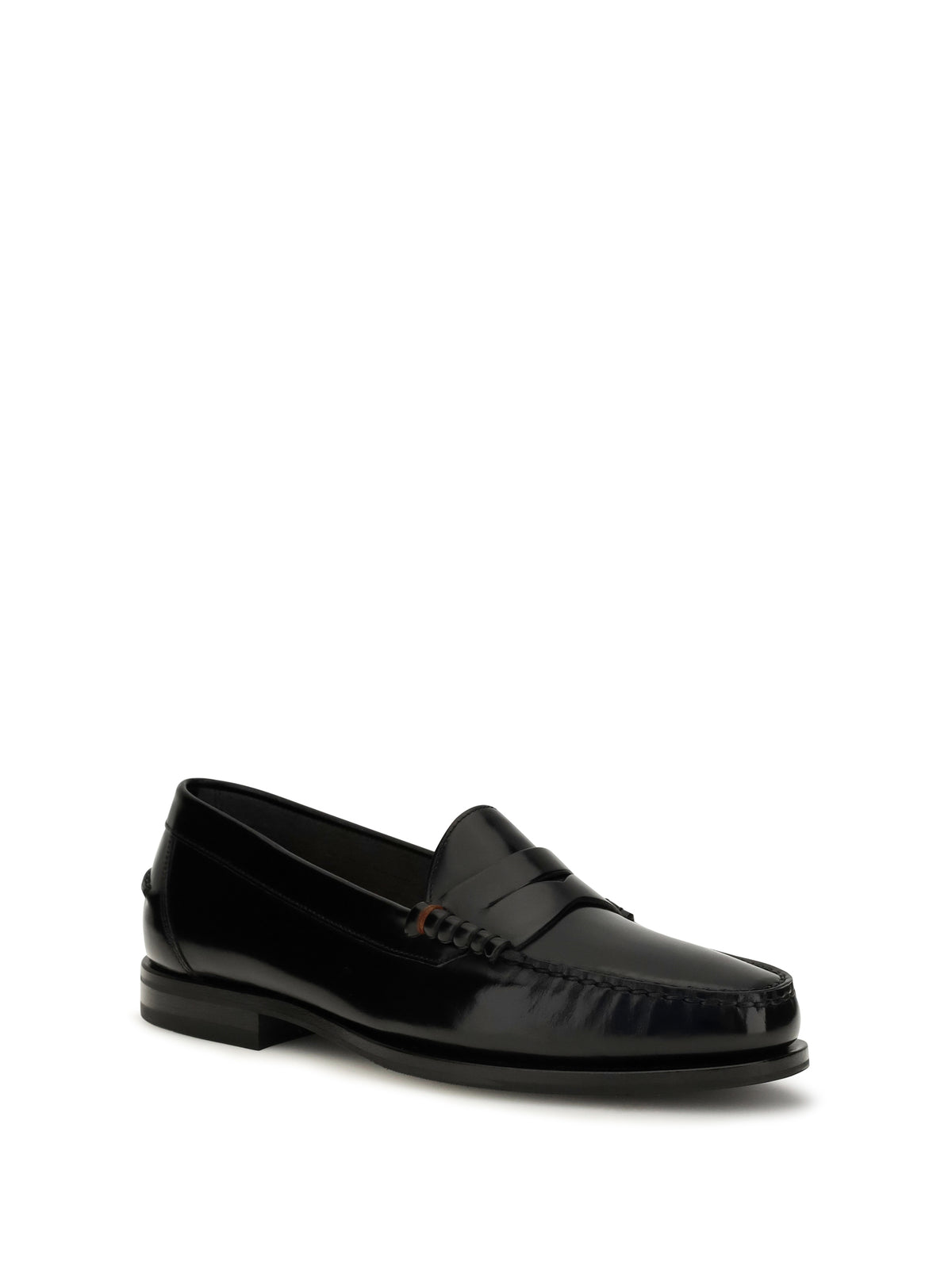 Santoni College A Novembre Patent leather Loafers - Black