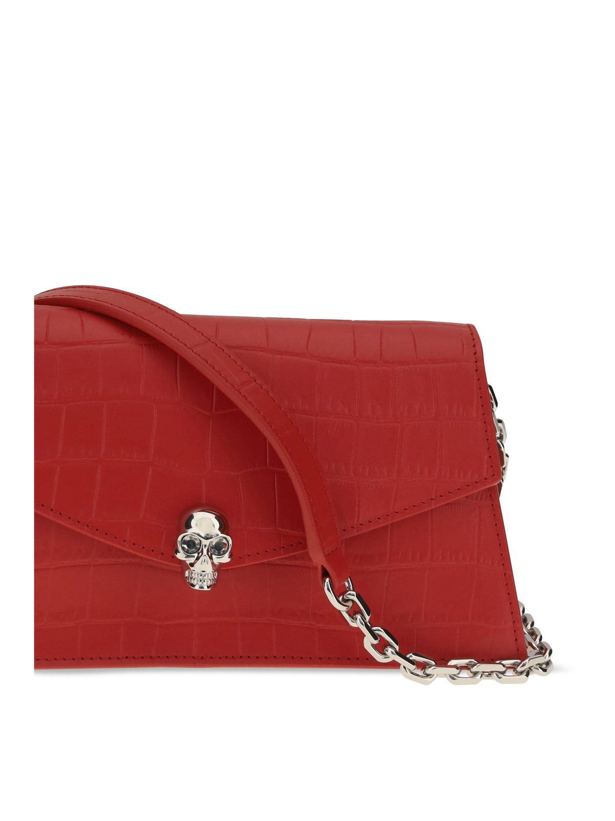 Alexander McQueen Mini Skull Clutch - Red
