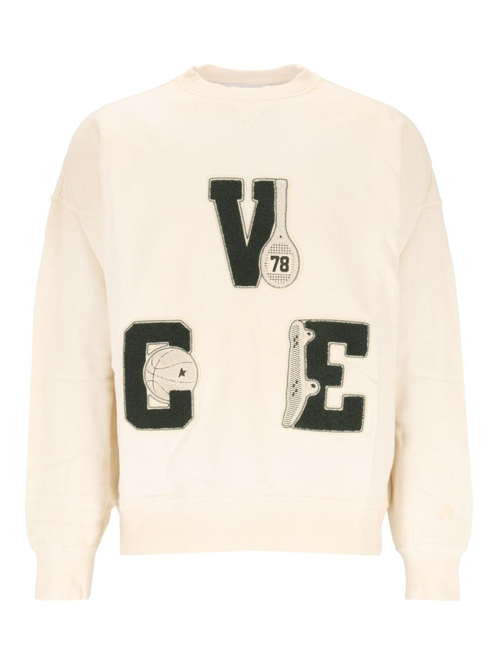 Golden Goose Sweatshirt With Patch - Grey