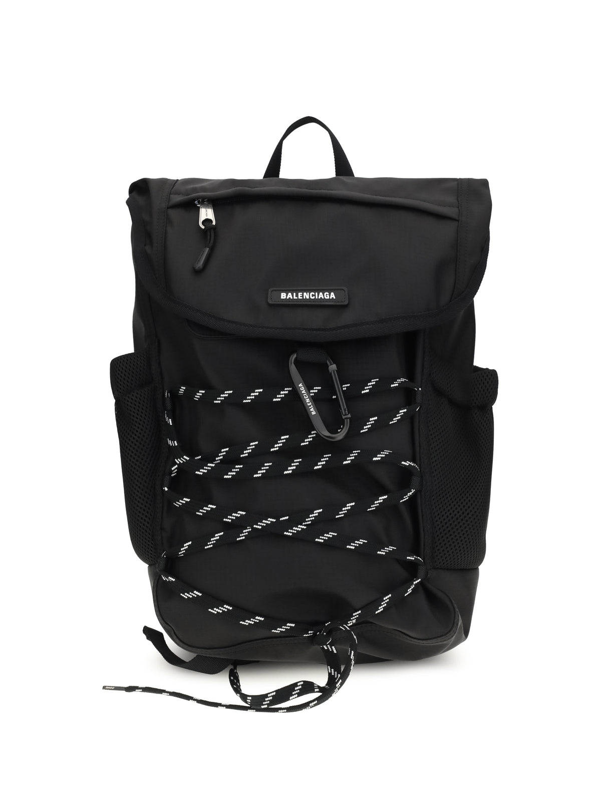 Balenciaga Metal carabiner detail Backpack - Black/White