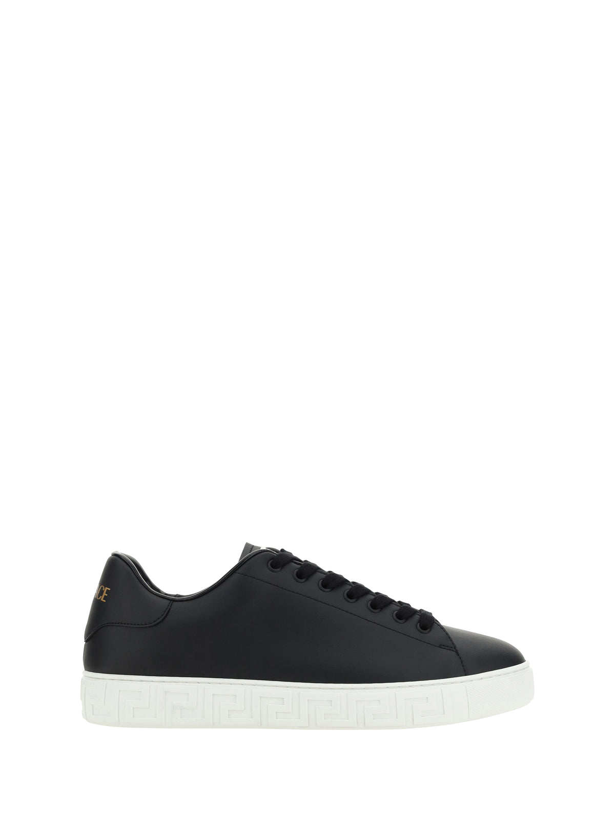 Versace Leather Sneakers - Black