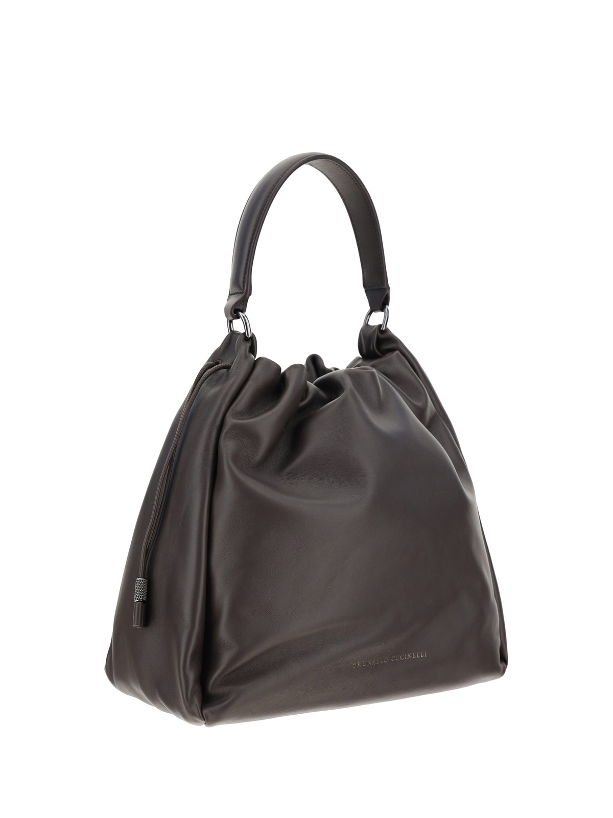 Brunello Cucinelli Leather Shoulder Bag - Testa Moro