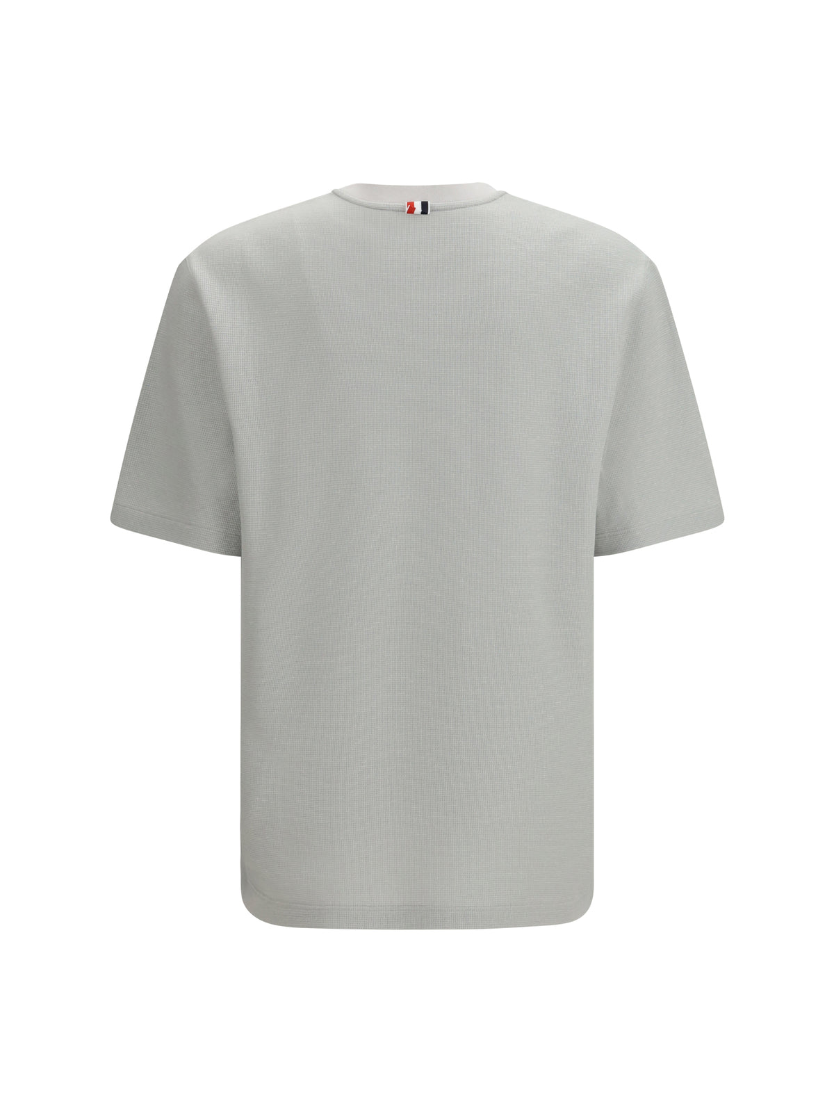 Thom Browne Short-sleeve cotton-linen T-shirt - Pale Grey