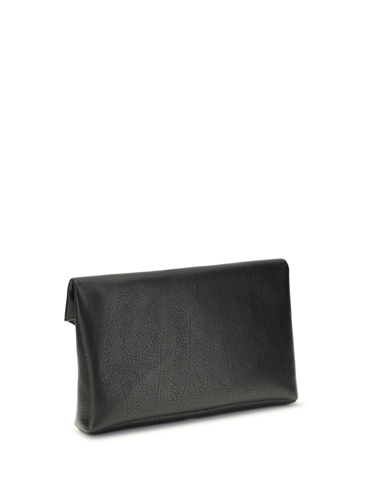 Saint Laurent Cassandre large envelope Clutch Bag - Black