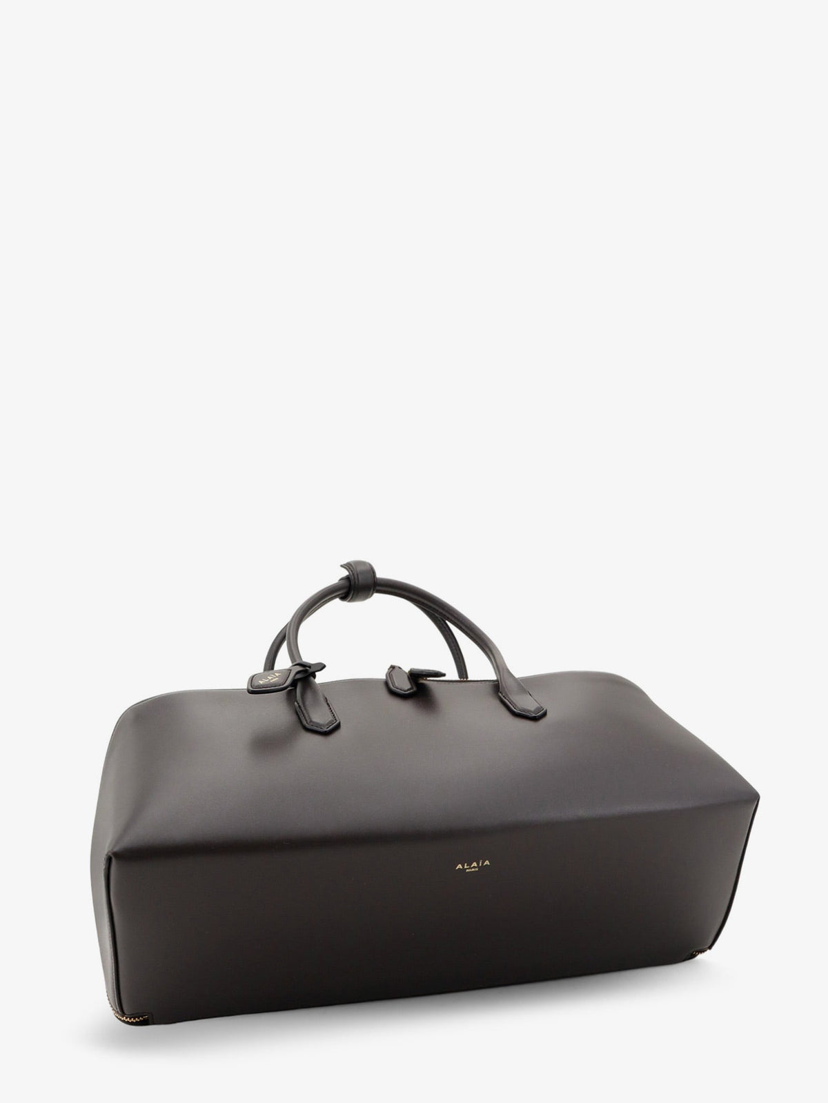 Alaïa Delta Medium leather handbag - Brun Fume