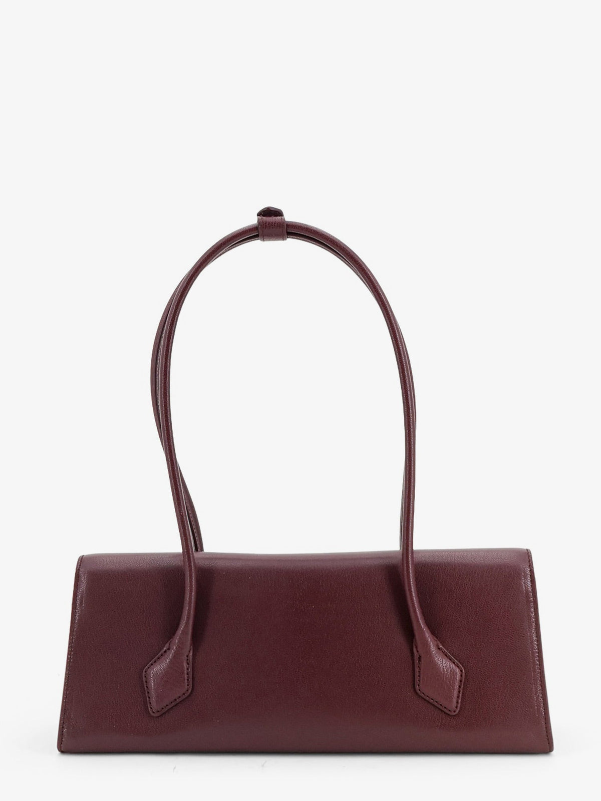 Alaïa Le Teckel Flap leather handbag - Rougegrenat