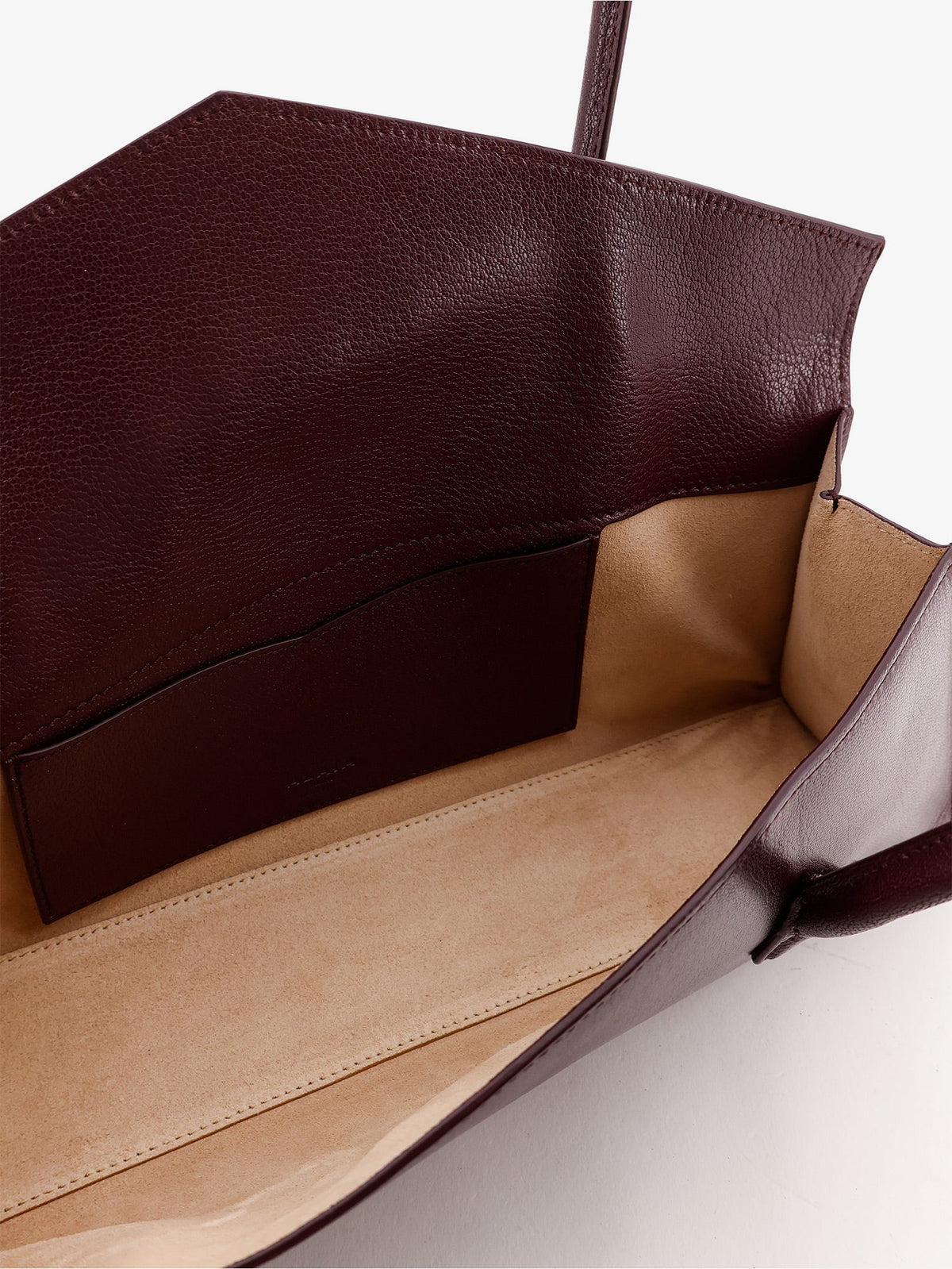 Alaïa Le Teckel Flap leather handbag - Rougegrenat