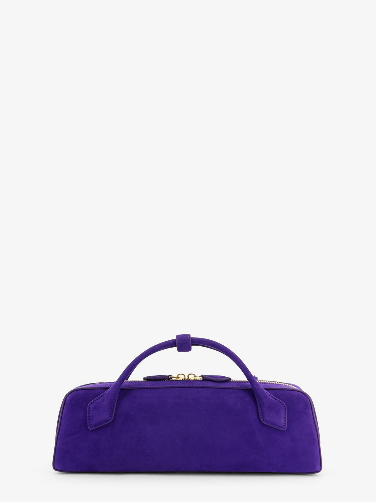 Alaïa Teckel Clutch suede handbag - Iris