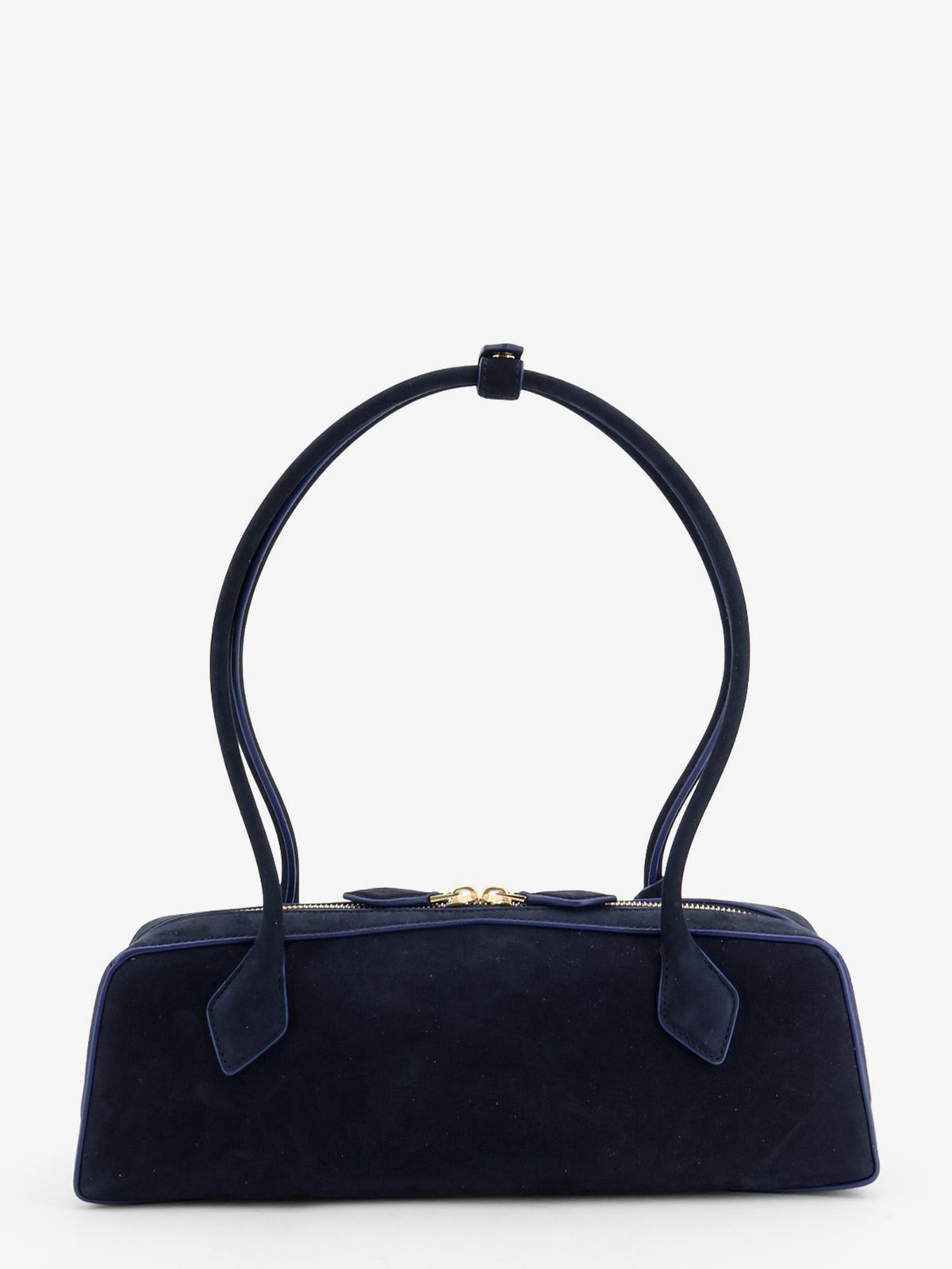 Alaïa Teckel Medium Suede shoulder bag - Bleu Nuit