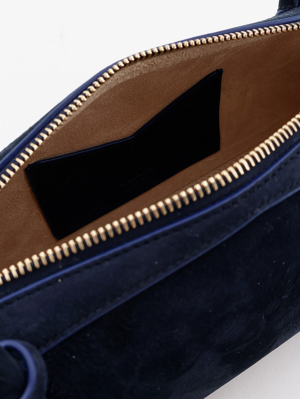 Alaïa Teckel Medium Suede shoulder bag - Bleu Nuit