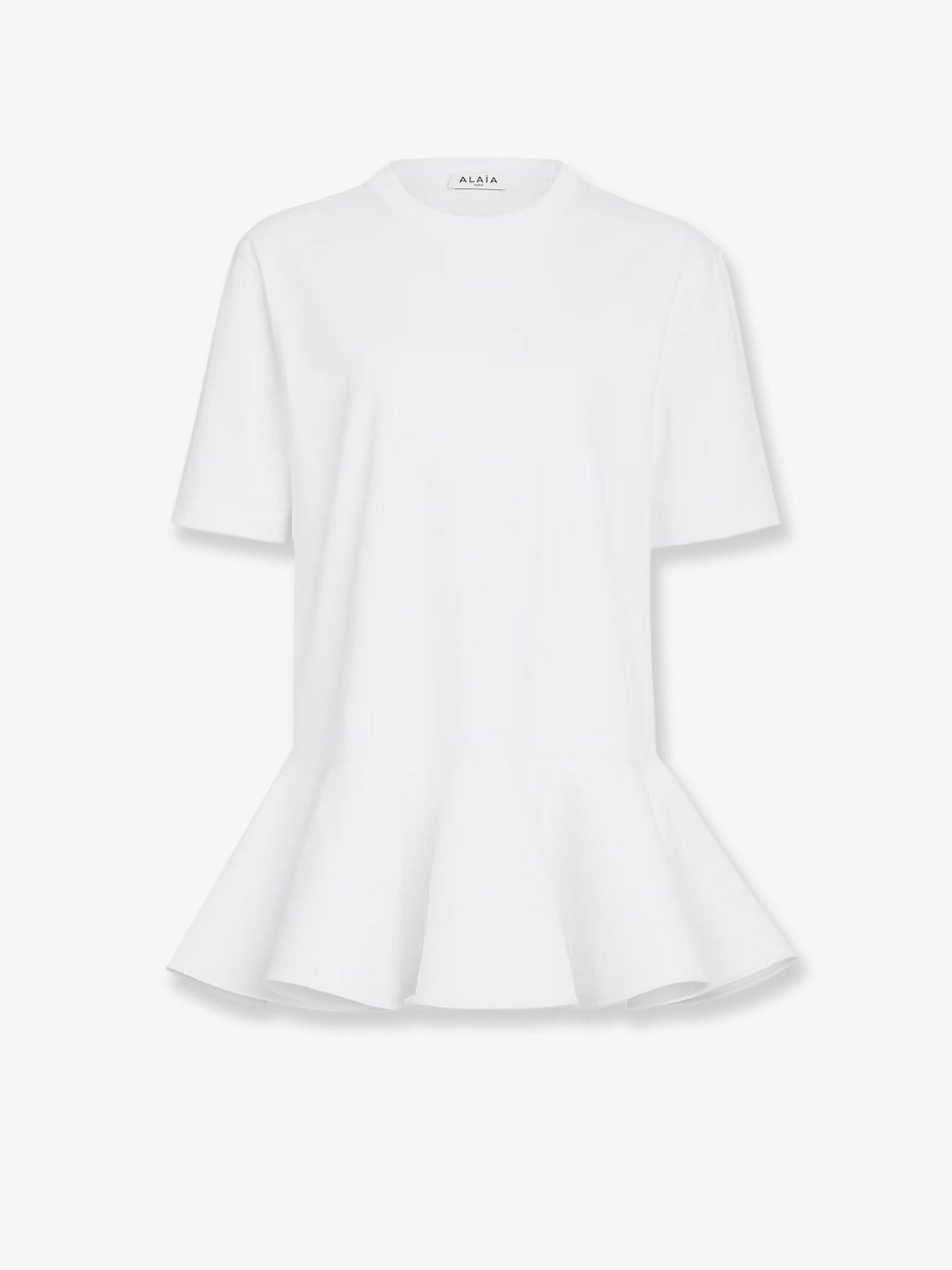 Alaïa Crinoline cotton jersey t-shirt - Blanc