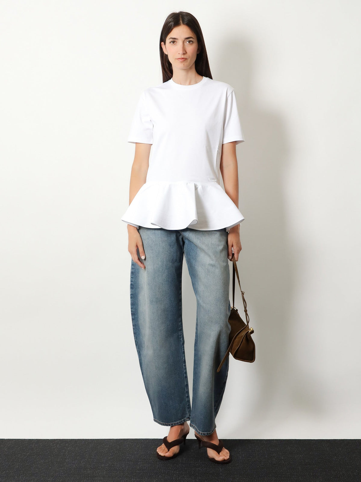 Alaïa Crinoline cotton jersey t-shirt - Blanc