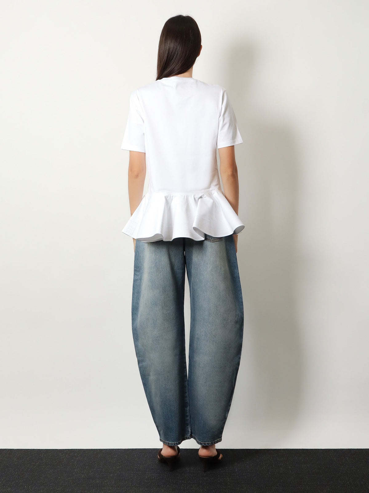 Alaïa Crinoline cotton jersey t-shirt - Blanc