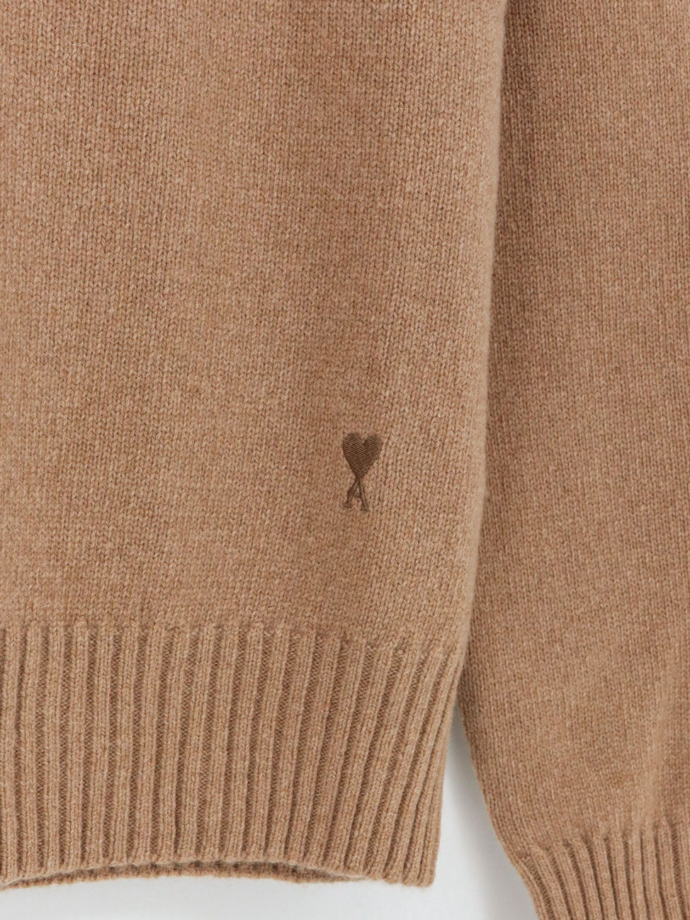 Ami Paris Cashmere sweater - Camel
