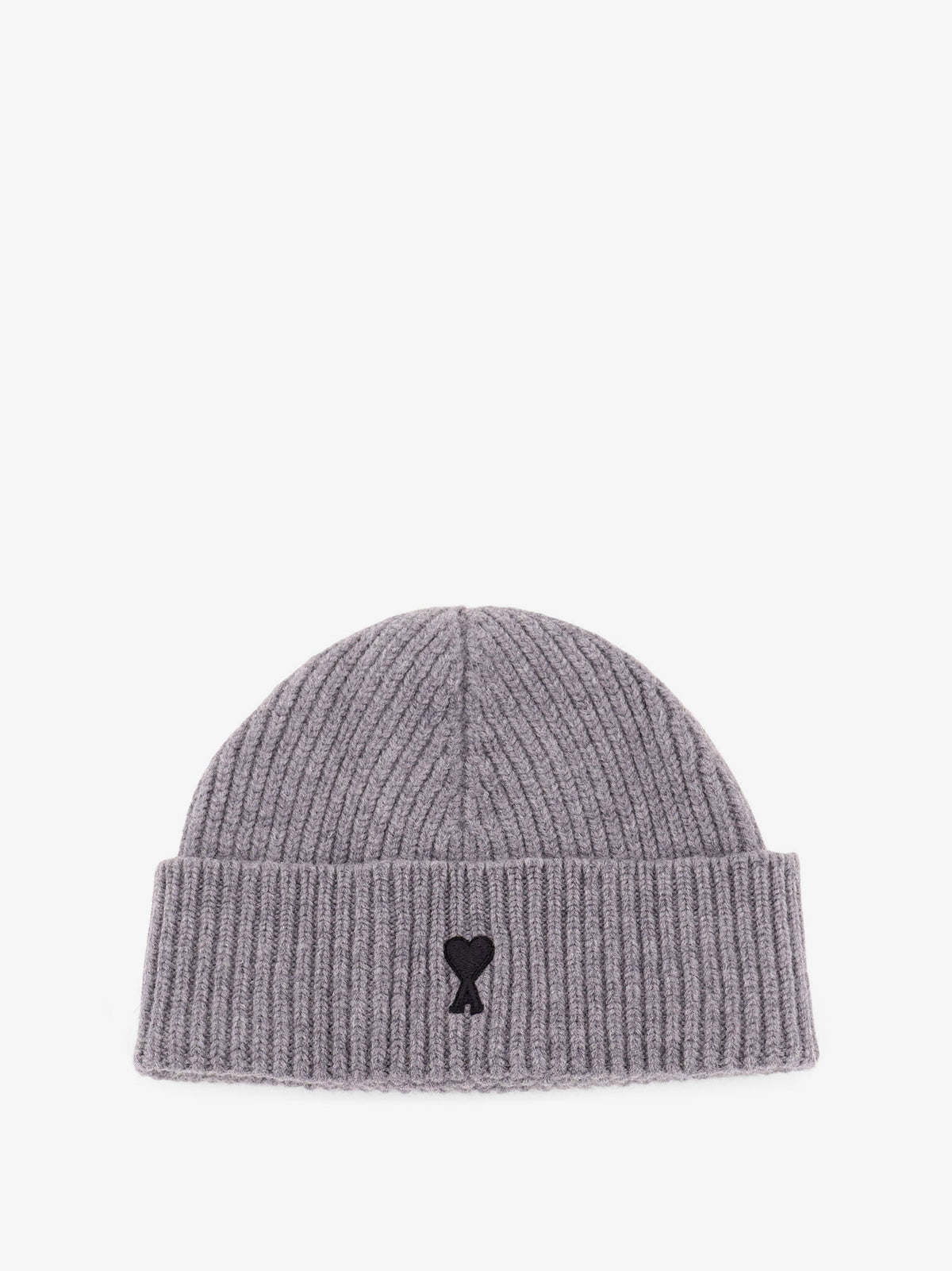 Ami Paris Wool beanie hat - Greyblack
