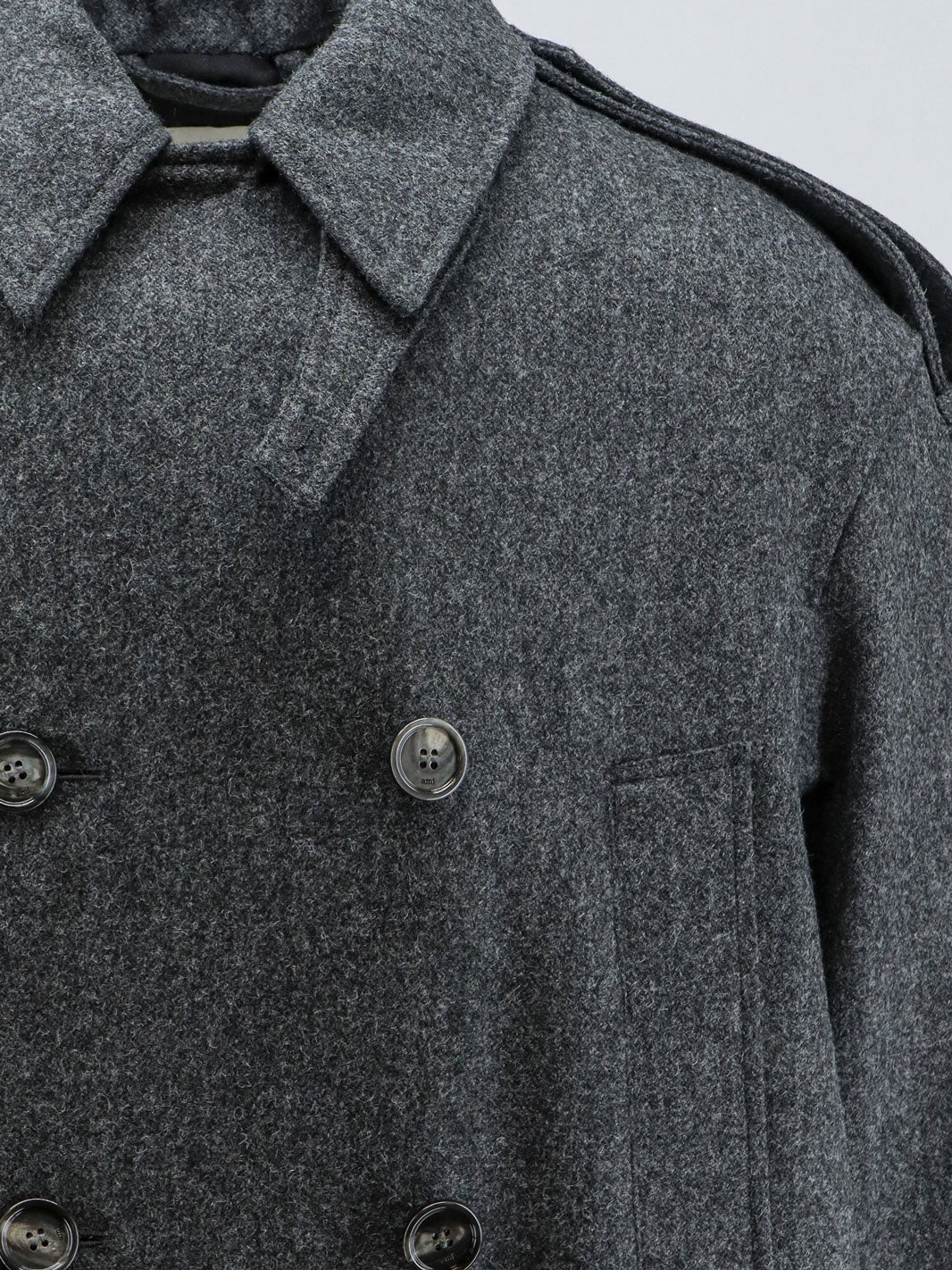 Ami Paris Wool coat - Griscarbone