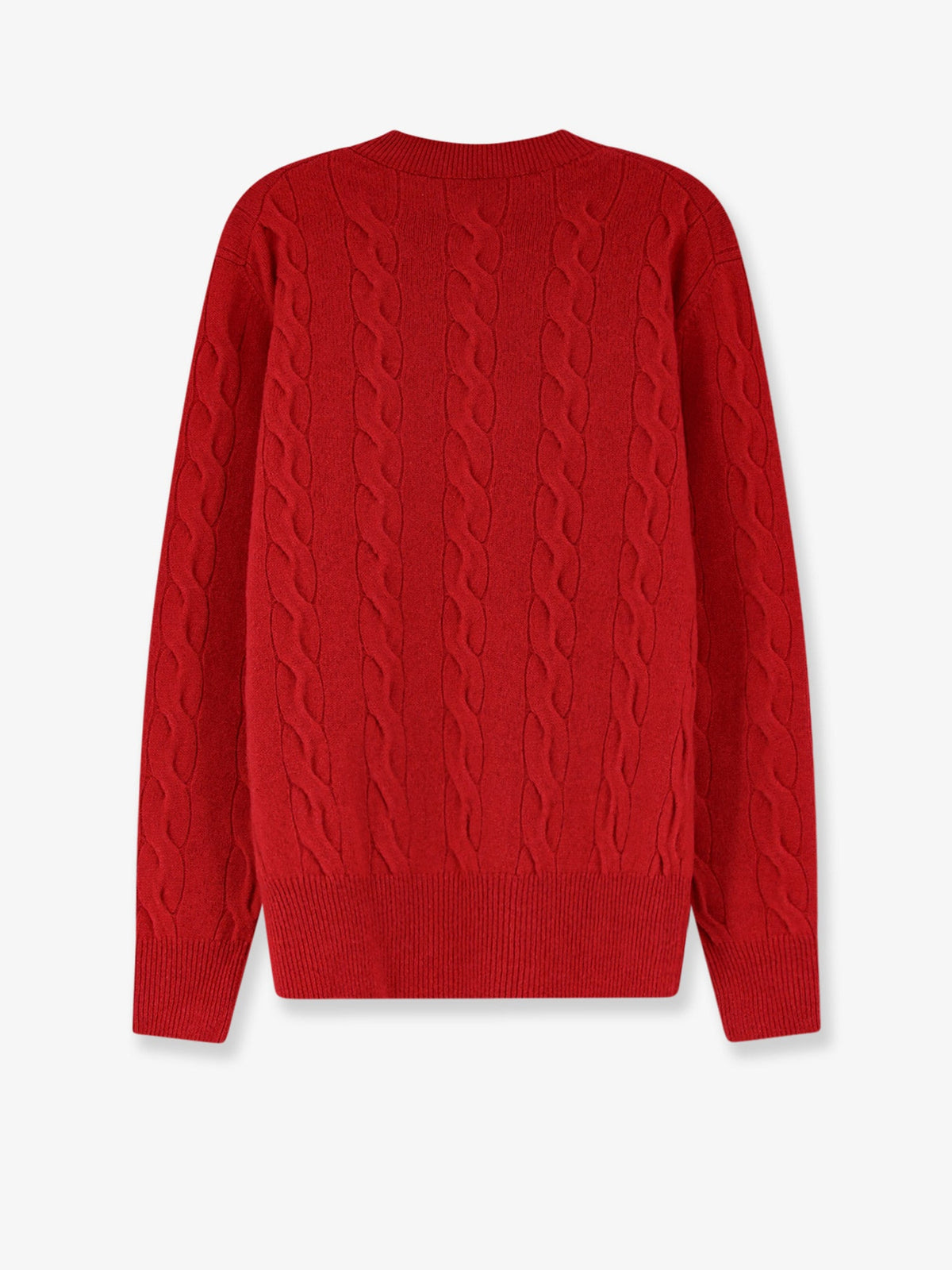 Ami Paris Wool sweater with cable knit - Rougerubis