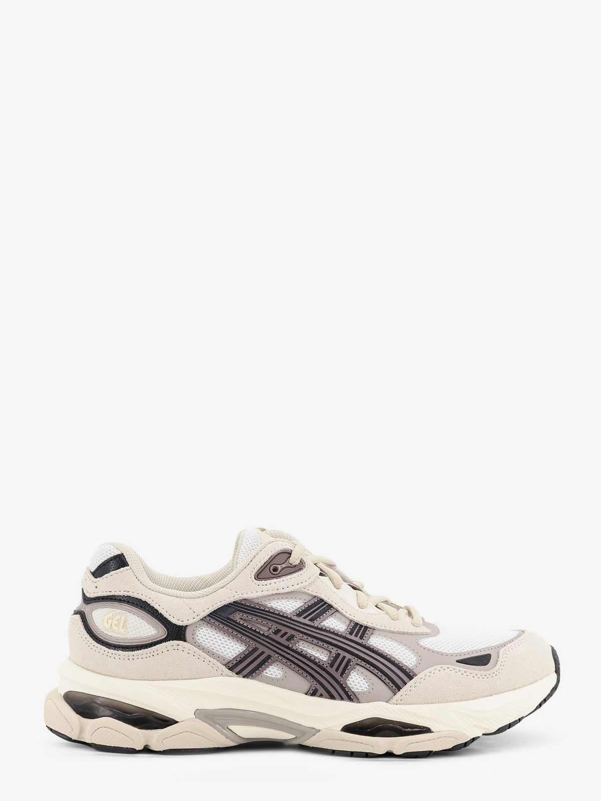 Asics Gel-Nyc 2.0 sneakers in mesh and suede - Whiteoatmeal