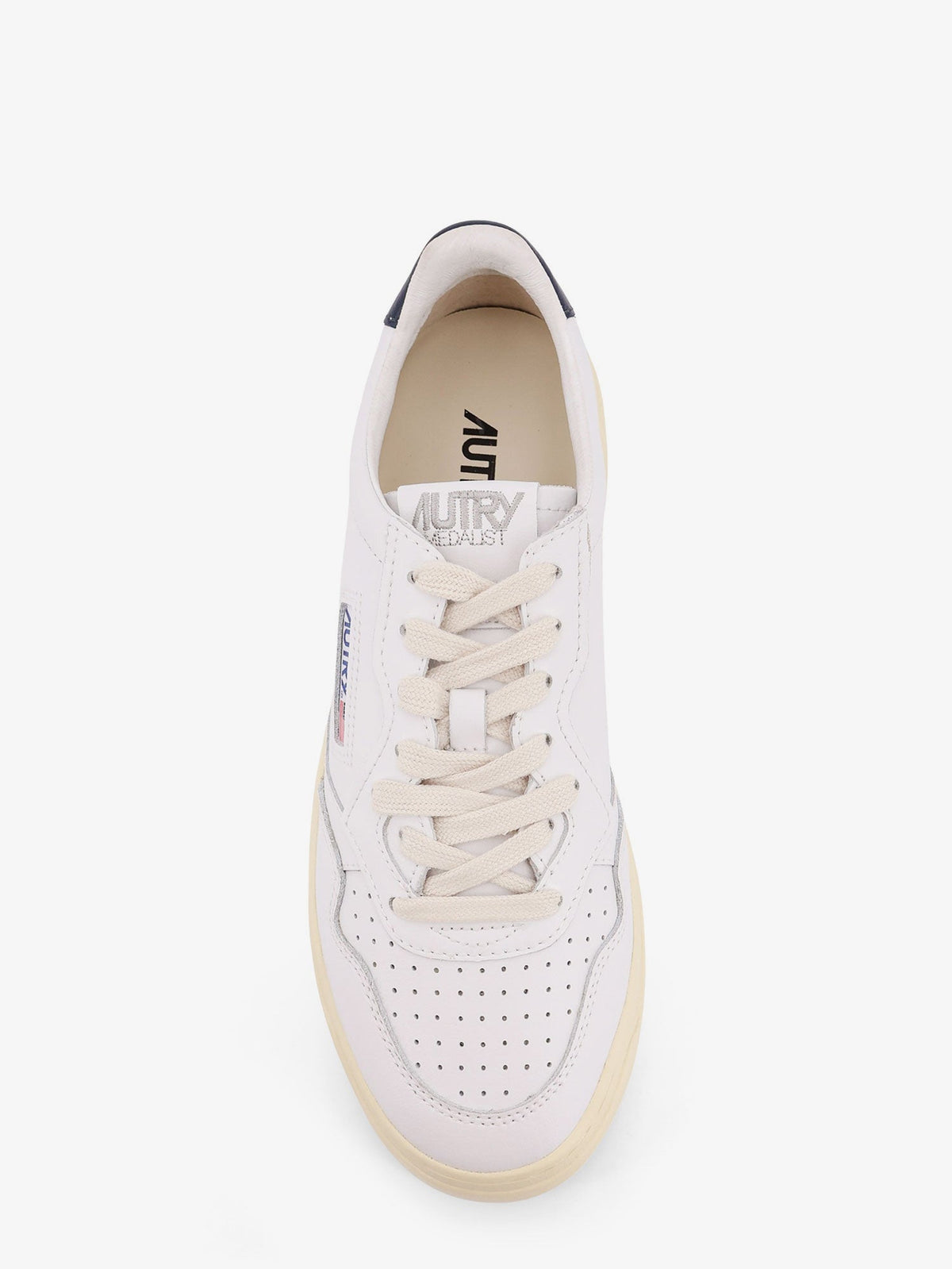 Autry Medalist Leather Sneakers - Bianco