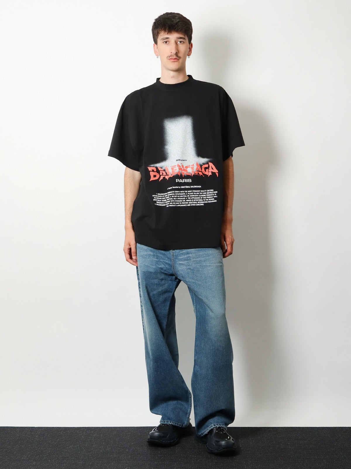 Balenciaga The Door cotton T-shirt - Black