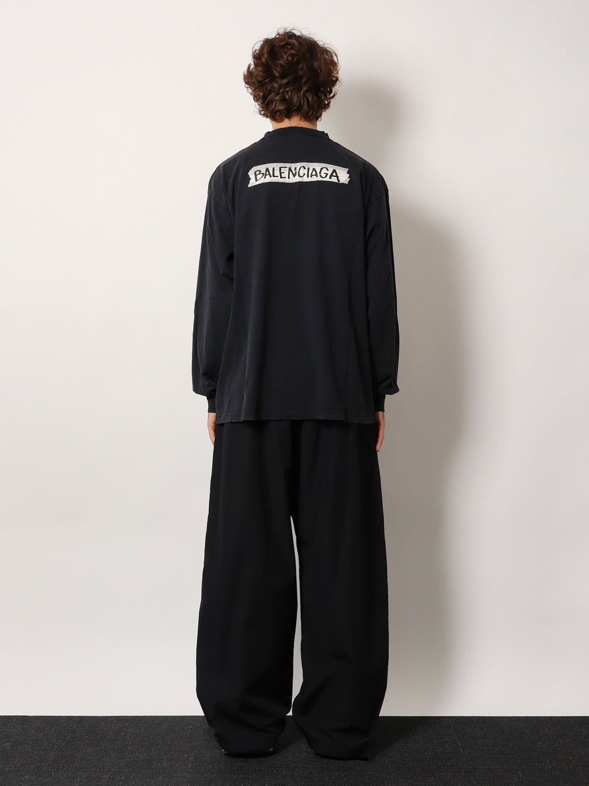 Balenciaga Cotton T-shirt - Faded Washed Black