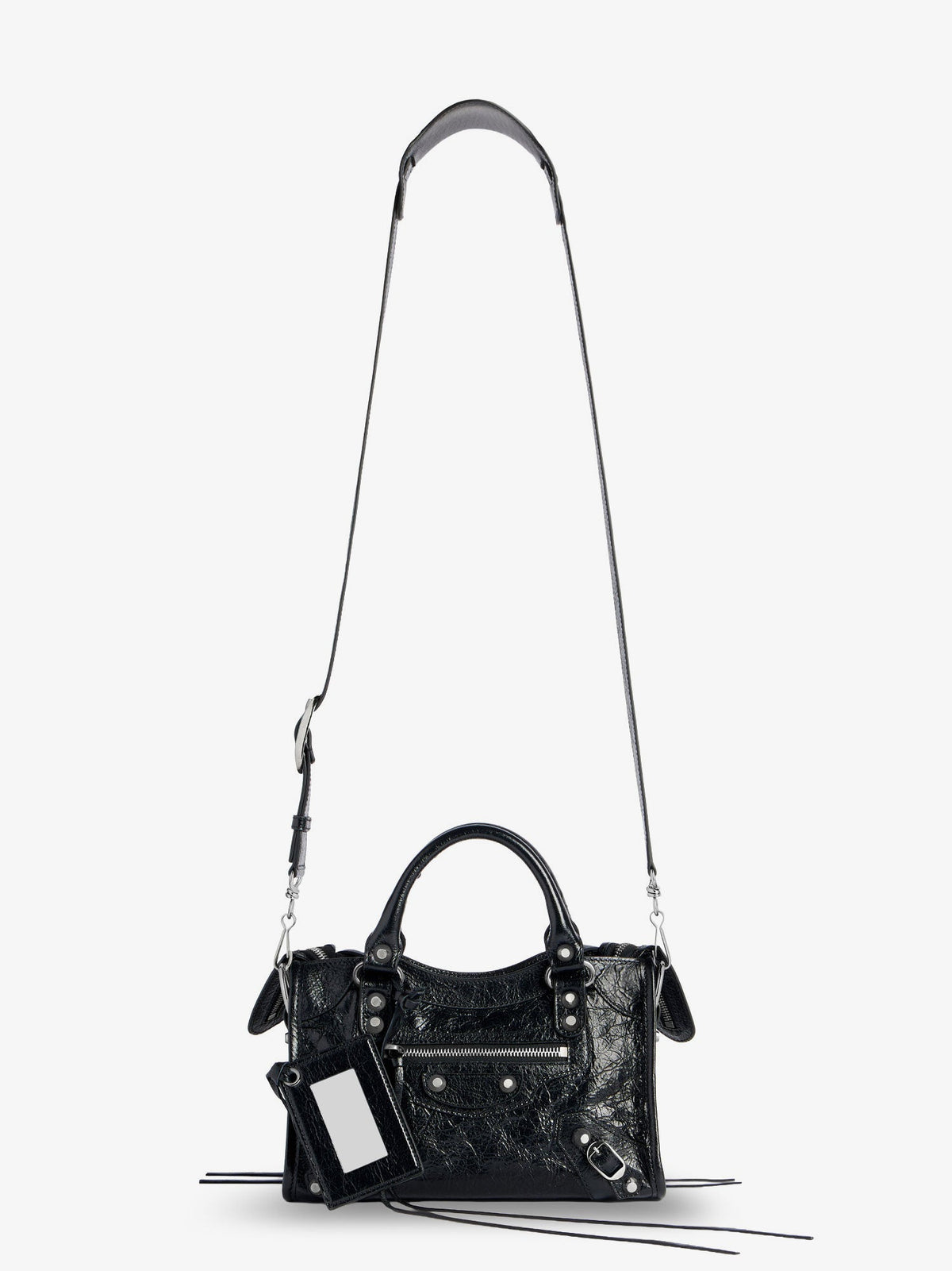 Balenciaga Le City Mini Arena Leather handbag - Black