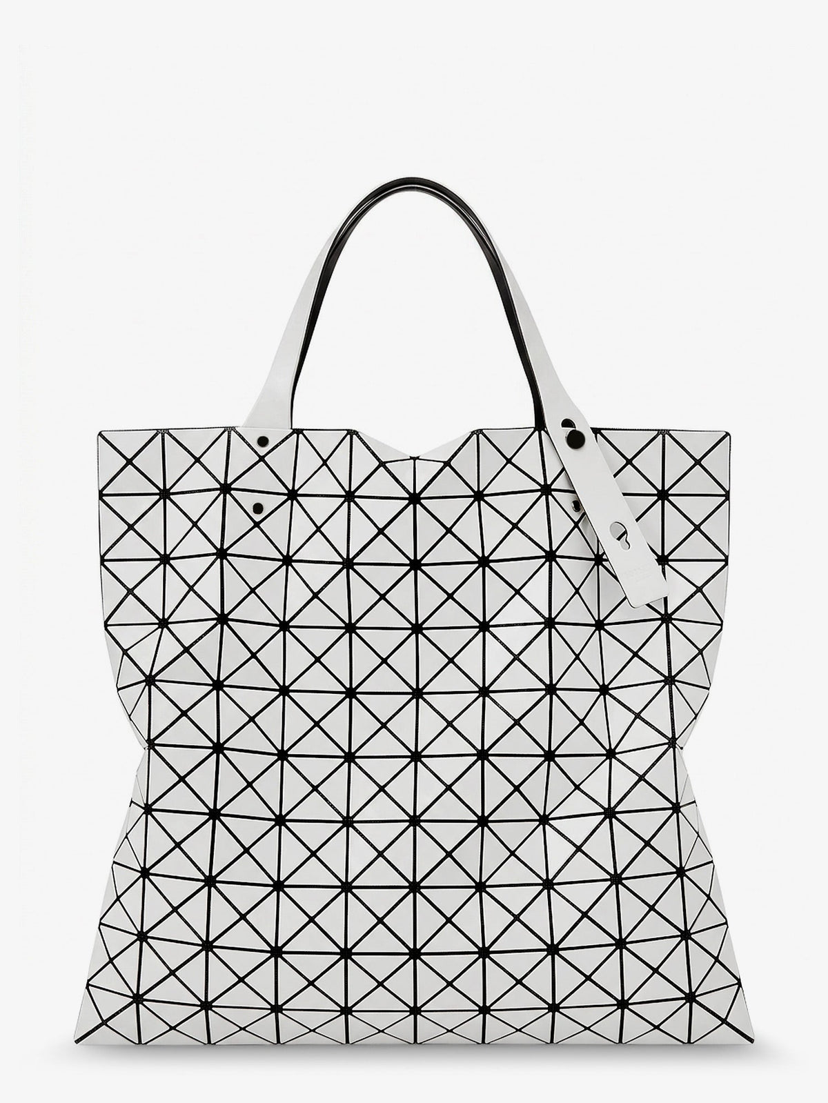 Bao Bao Issey Miyake Prism Tote PVC Shoulder Bag - Silver