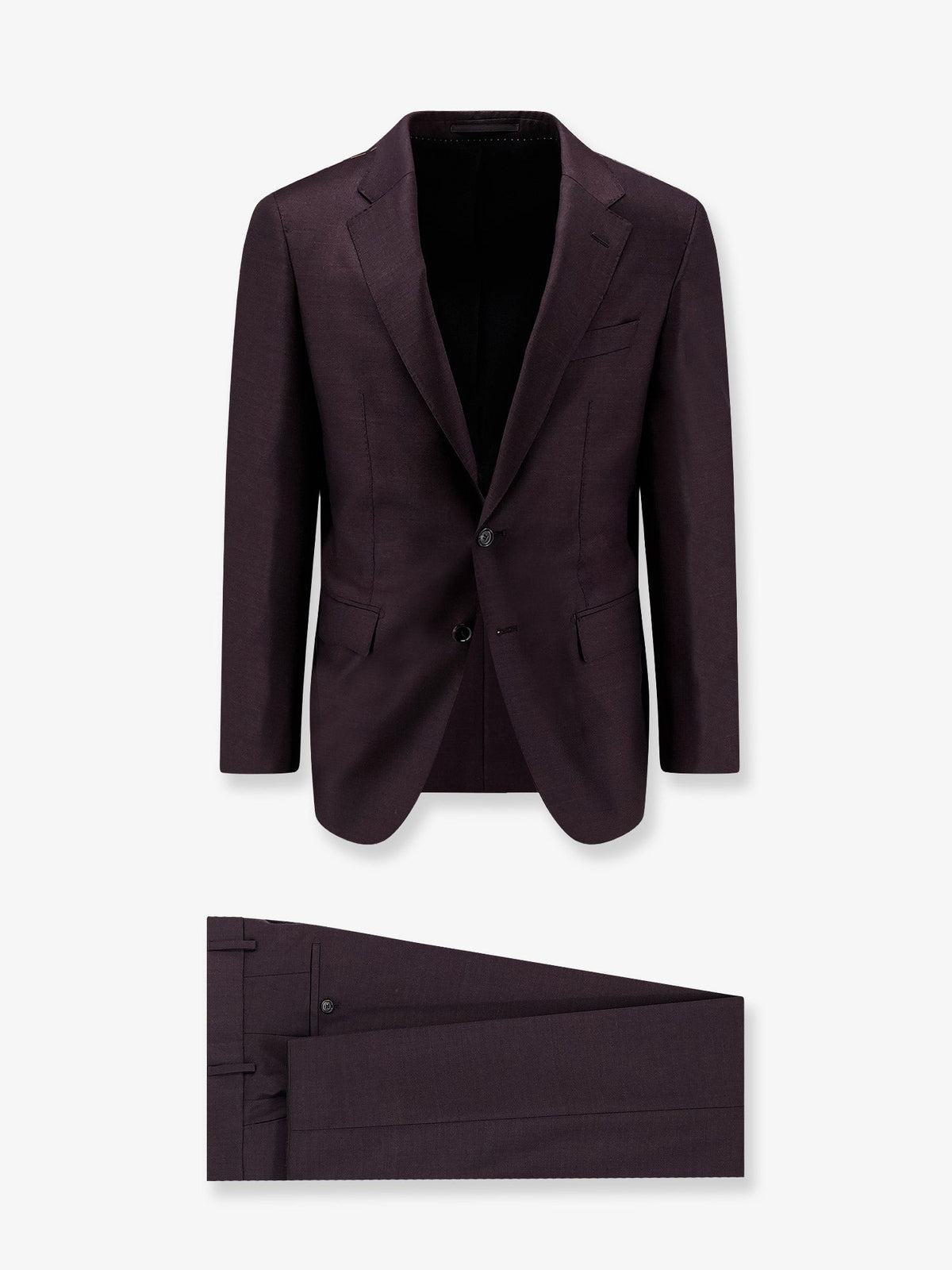 Boss Harvers virgin wool suit - Openbrown