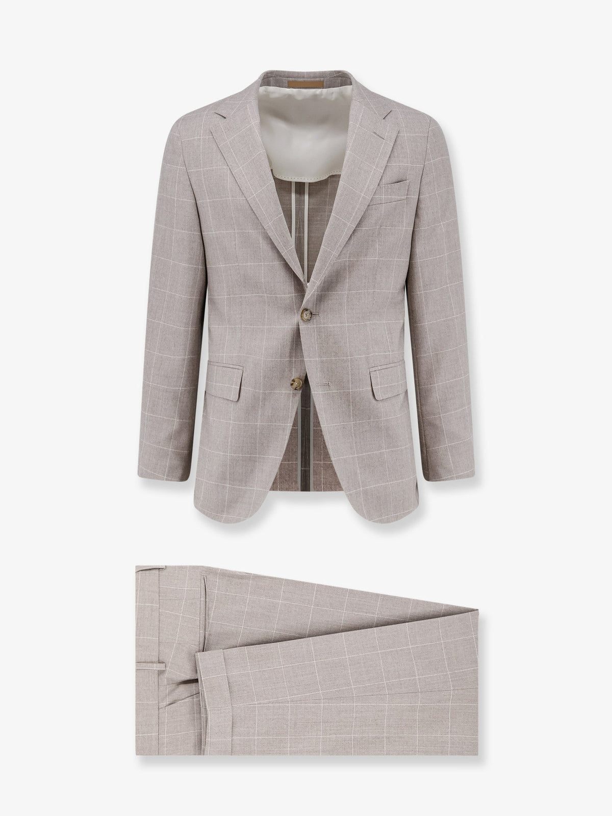 Boss Heston virgin wool suit - Lightbeige