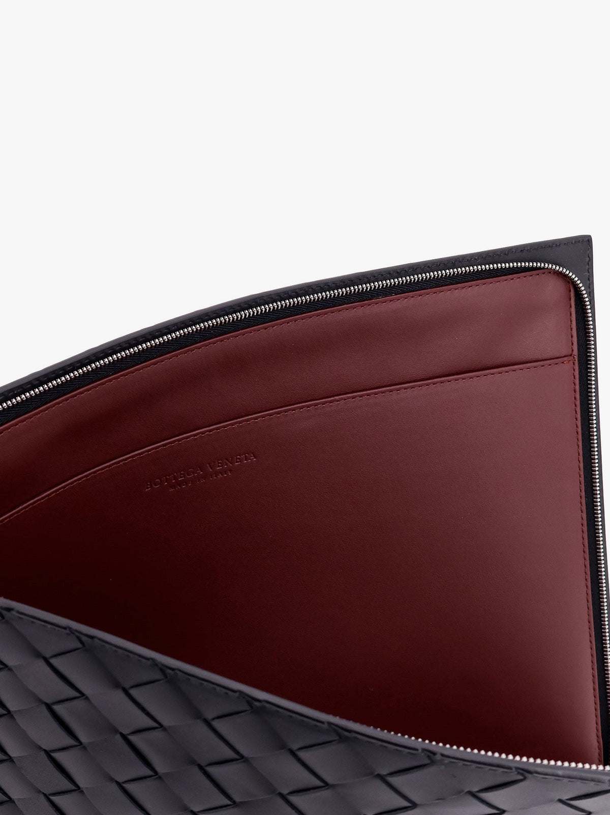 Bottega Veneta Woven leather pochette - Nero