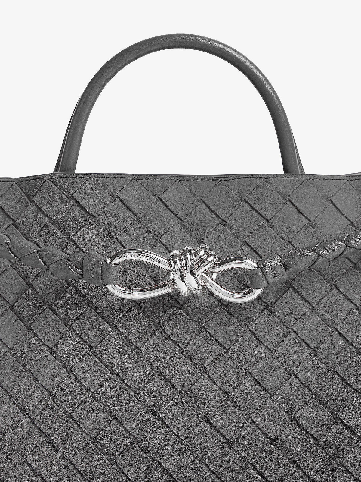 Bottega Veneta Andiamo Medium suede handbag - Obsidiangrey