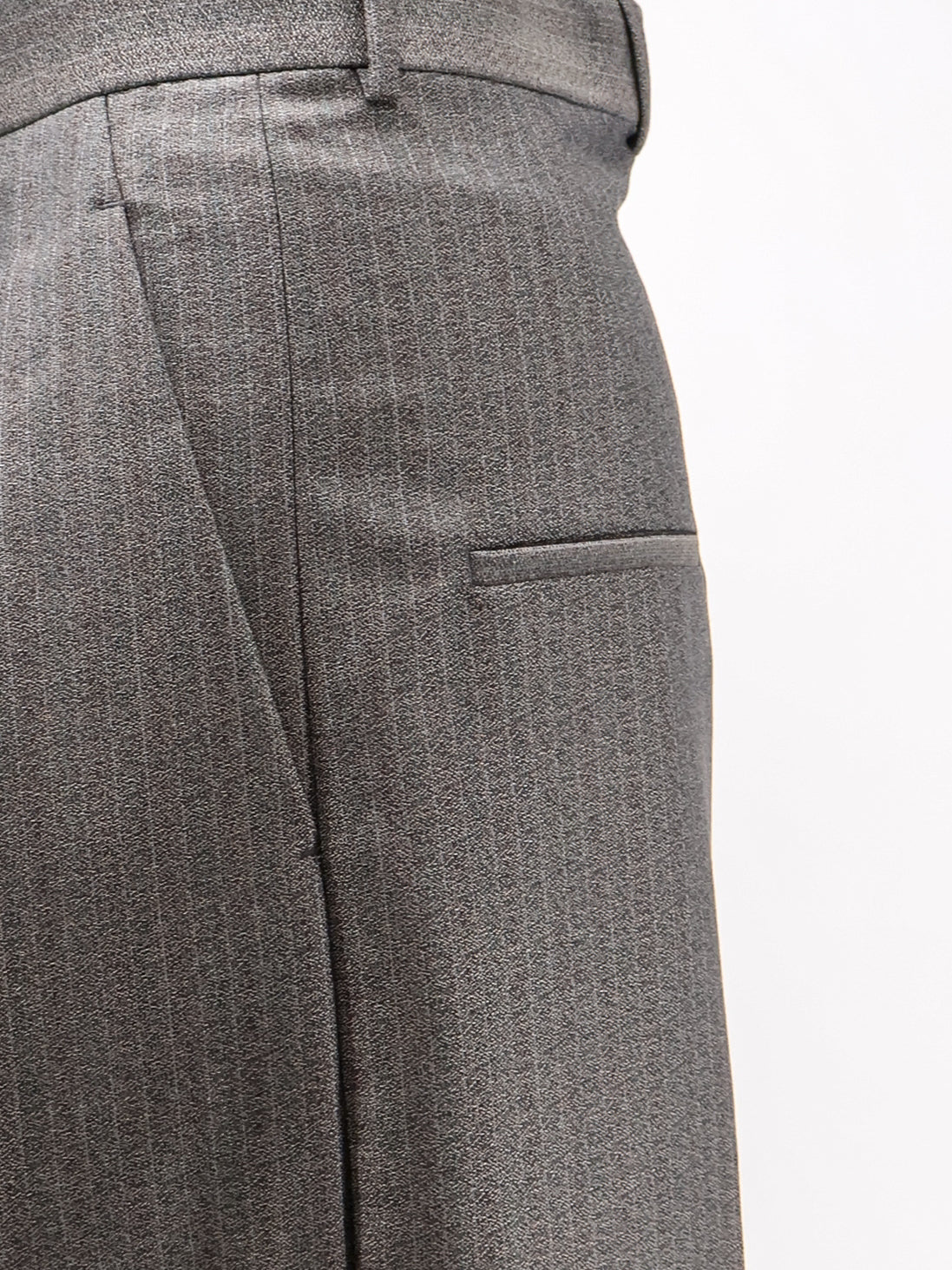 Bottega Veneta Wool and mohair trousers - Desert/Grey Melange
