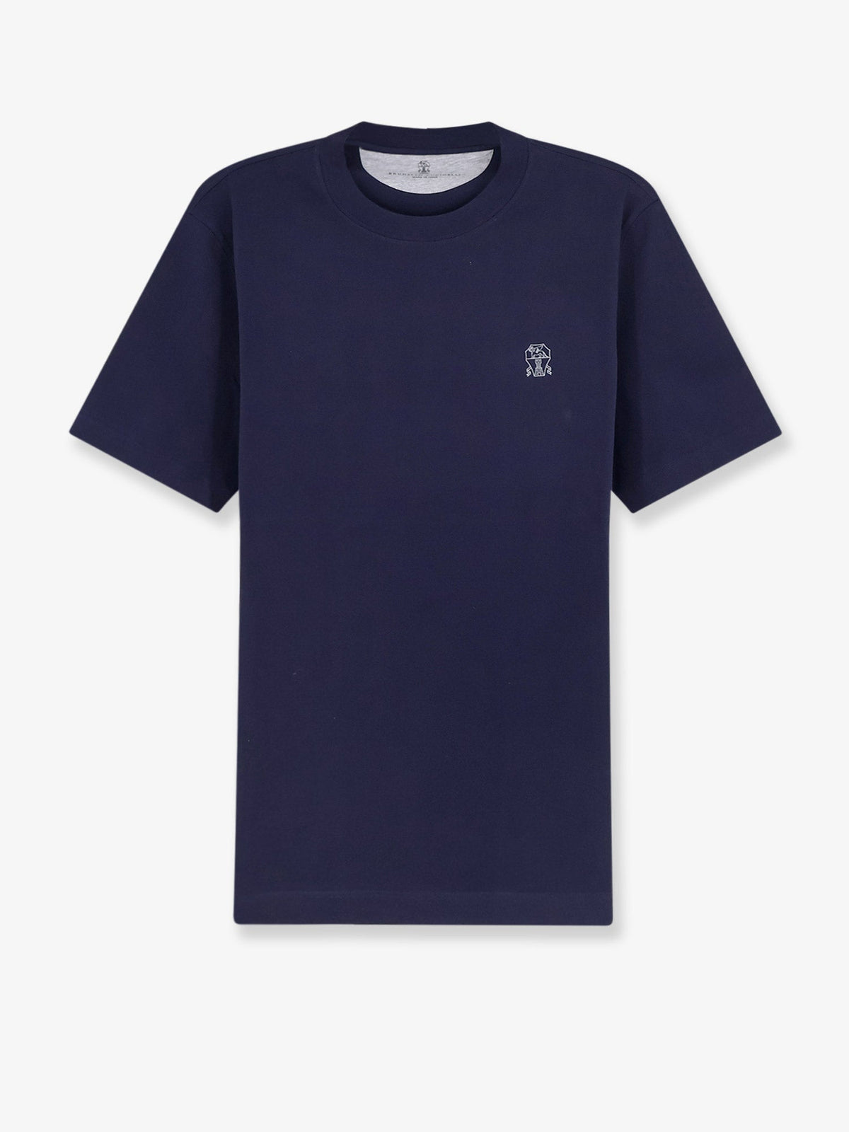 Brunello Cucinelli Cotton T-shirt - Cobaltogrigiomedio